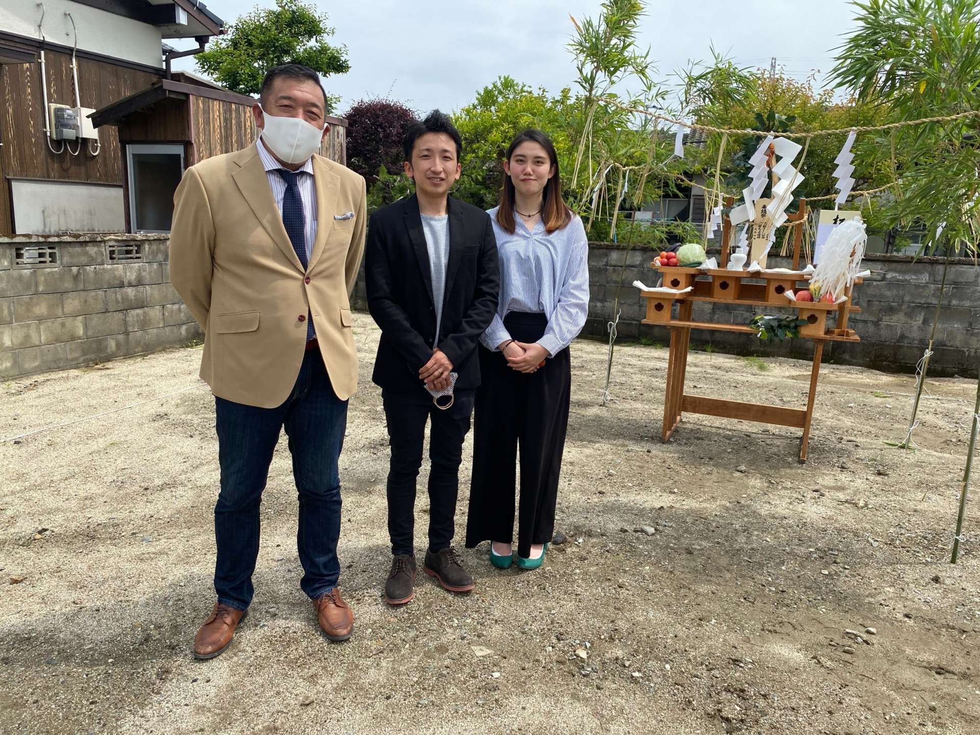 大牟田市でデザイン住宅なら松永建設まで！地鎮祭を行いました♪